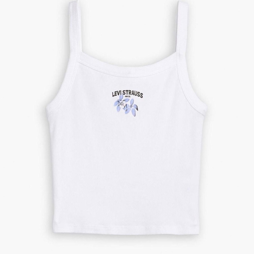 Levi's Graphic Essential Sporty Tank Top in color Purple Flowers